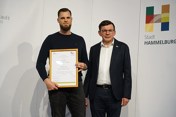 Sportler des Jahres Nicolas Thiem (1. Platz IDM German Open Vollkontakt, +18 Jahre, +91 Kilogramm - Schwergewicht)