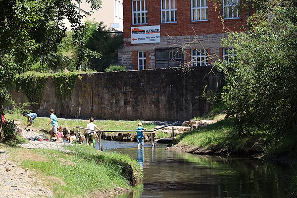 Kneippbecken auf der Museumsinsel